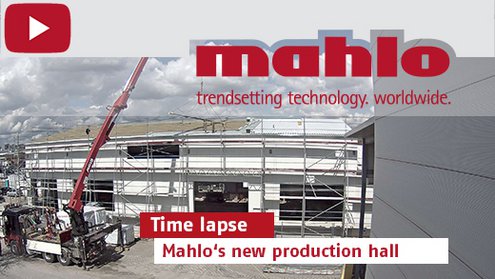 Timelapse video: Building of the new QMS production facility of the Mahlo GmbH at Saal, Bavaria
